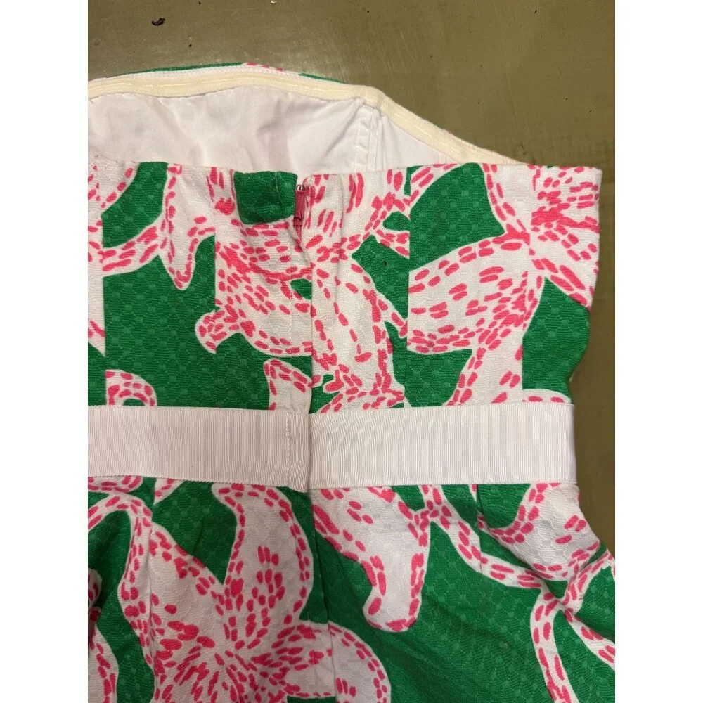 NWOT Lilly Pulitzer Amberly Twinkle Floral Pink Pattern Strapless Dress Sz 0 - Picture 5 of 5